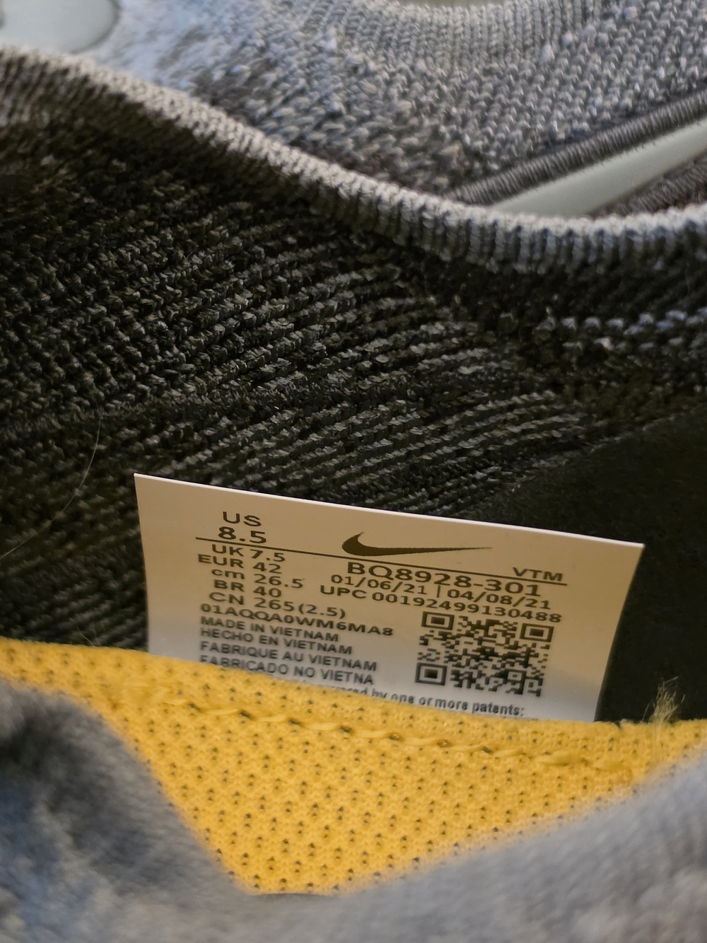 Nike React Flyknit 2 Running Shoes - Olive Green - Picture 5 of 6
